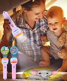 FunBlast Projector Flashlight Torch with 3 Reels 24 Projections  (Color May Vary)