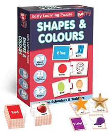 Little Berry Shapes and Colors Match and Learn Jigsaw Puzzle Game Multicolor - 42 Pieces