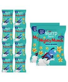 Slurrp Farm Healthy Snacks for Kids, Mighty Puff Cheese & Herbs Pack of 10 - 20 g Each