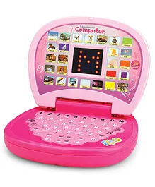 Akn Toys Educational Laptop Computer With Led Display And Music (Color May Vary)