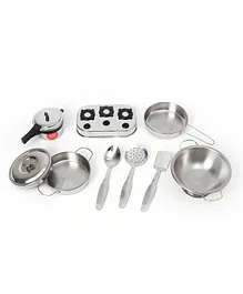 Ramson Mini Kitchen Set of 9 Pieces- Silver