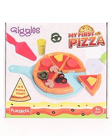 Giggles My First Pizza Mix & Match Play Set With 15 Toppings - Multicolor