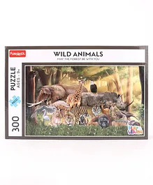 Funskool Wild Animals Play & Learn Educational Jigsaw Puzzle Game  Multicolor - 300 Pieces