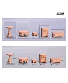 TheCraftShop DIY Miniature Living Room Furniture Set - Multicolor
