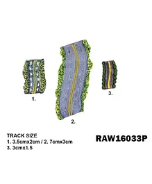 CrafTreat Architectural Model Miniature Road Track Pack of 3 - Multicolour