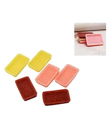 TheCraftShop Architectural Miniature Modern Trays Pack of 6 - Multicolor