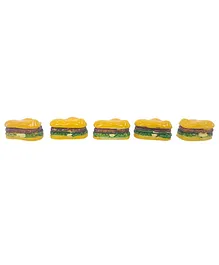 CrafTreat Architectural Model Miniature Burgers Pack of 5 - Multicolor