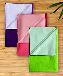 Dream Weaverz Baby Dry Sheet Mattress Protector - Pink Green & Purple