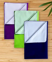 Dream Weaverz Baby Dry Sheet Mattress Protector - Blue Green & Purple