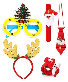 Fiddlerz Christmas Gift ,Christmas Accessories Combo for Kids 1 Pc Santa Wrist Band , 1 Pc Santa Goggle , 1 Pc Santa Hairband Christmas Gifts For Christmas Celebration-X-MAS-9