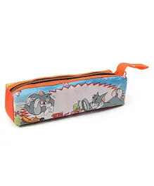 Tom & Jerry Pencil Pouch - Orange & Blue