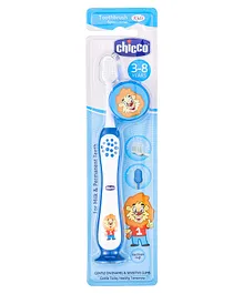 Chicco Ultra Soft Bristles Toothbrush Lion Print - Blue