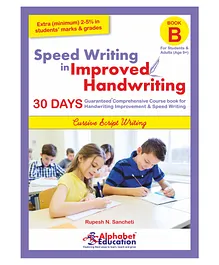 Alphabet Education Cursive Writing Speed Writing In Improved Handwriting Book B - English