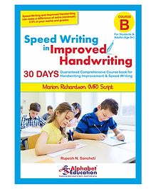 Alphabet Education Marion Richardson MR Script Speed Writing In Improved Handwriting - Book B - English