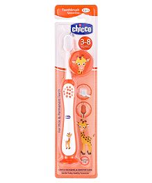 Chicco Ultra Soft Bristles Toothbrush Giraffe Print - Orange