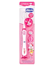 Chicco Ultra Soft Bristles Toothbrush Bunny Print - Pink
