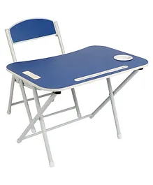 The Tickle Toe Foldable Study Table and Chair Set - Blue