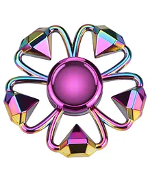 KARBD Diamond Design Rainbow Gyro Metal Fidget Spinner Metal Spinning Toy - Multicolor