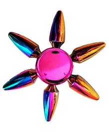 KARBD Bullet Design Rainbow Gyro Metal Fidget Spinner Metal Spinning Toy - Multicolor