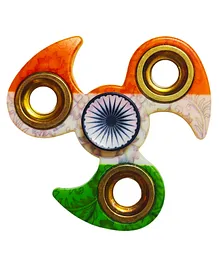 KARBD Indian Tricolour Flag Ceramic Fidget Spinner Spinning Toy - Multicolor