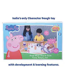 Dough Magic Shop & Count Peppa Pig Family Roleplay Set of 45 - Multicolour