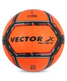 VECTOR X Pro Tactic Thermo Fusion Synthetic Rubber Football Size 5 - Orange