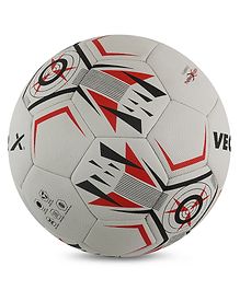 Vector X Impulse Thermo Fusion Rubber Football Embossed For Professional Play Size 5 - White Red