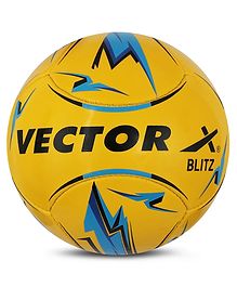 Vector X Thunder FIFA Basic Rubber Hand Stitched Football For Professional Play Size 5 -Yellow