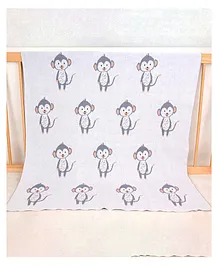 Starkiddo Baby Blanket 100% Cotton Knitted Soft Blanket - Grey