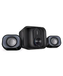 FINGERS StereoBeats 2.1 Channel Multimedia Wired Speaker USB Powered with 3.5 mm Stereo Input  Powerful 11 Watts  for Computer PCs and Laptops - Rich Black