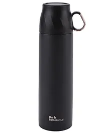 The Better Home Vacuum Thermos Flask with Cup Black - 500 ml