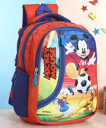 Disney Mickey Mouse And Friends School Bag Red Blue - 13.7 Inch