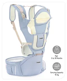 Babyhug Delight Hip Seat 5-in-1 Baby Carrier - Blue