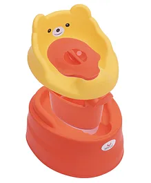 Mylo Essentials 2 in 1 Potty Training Seat with Detachable Potty Bowl and Adaptable Potty Seat - Yellow Orange