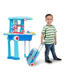Planet Of Toys Pretend Play Doctor Play Sets Doctor Kit Toys with Suitcase - ISI Approved (Doctor Set - Trolley)