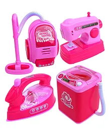 Planet Of Toys Household Appliances Toy Set of 4  Plastic - Pink