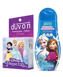 Duvon Disney Princess White Combo Pack - 75 g & 250 ml