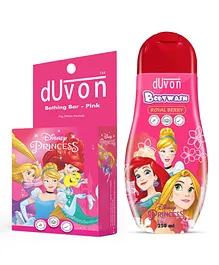 Duvon Disney Princess Pink Combo Pack - 75 g & 250 ml