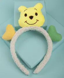 Arendelle Stuffed Bear Hairband with Hearts - Yellow