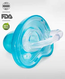Babyhug Full Silicone Orthodontic Soother With Cover - Blue