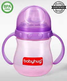 Babyhug Sipper Cup With Twin Handles Purple - 240 ml