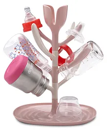LuvLap  360° Rotatable Axis Baby Bottle Drying Rack - Pink