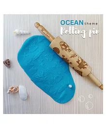 KIDDO KORNER Ocean Theme Play Dough Rolling Pin For Kids( Assorted Color)