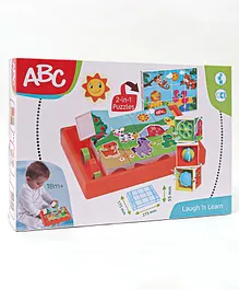 ABC Magi Cubes Animal Puzzle Game Multicolour- 12 Cubes