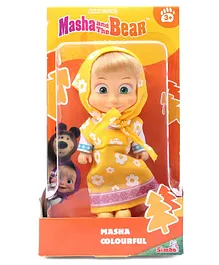 Masha And The Bear Masha Doll Yellow - Height 13 cm