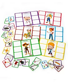 Monkey Minds Sorting Mats -Know your Community Helpers 1 - Multicolour