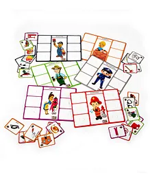 Monkey Minds Sorting Mats -Know your Community Helpers 2 - Multicolour