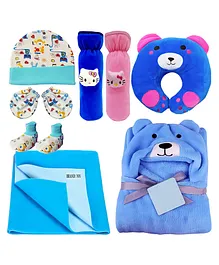 BRANDONN New Born Baby Gift Set Combo Pack for Baby Boys and Baby Girls Pack of 10 - Multicolour