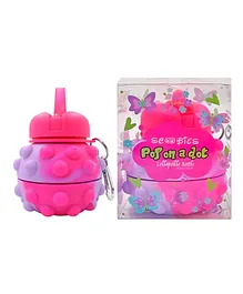Scoobies Pop On a Dot Butterfly Theme Water Bottle Pink - 550 ml