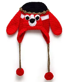 MayRa Knits Hand Knitted Cap - Red